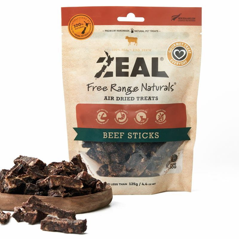 ZEAL　フリーレンジ　ビーフスティック　125g