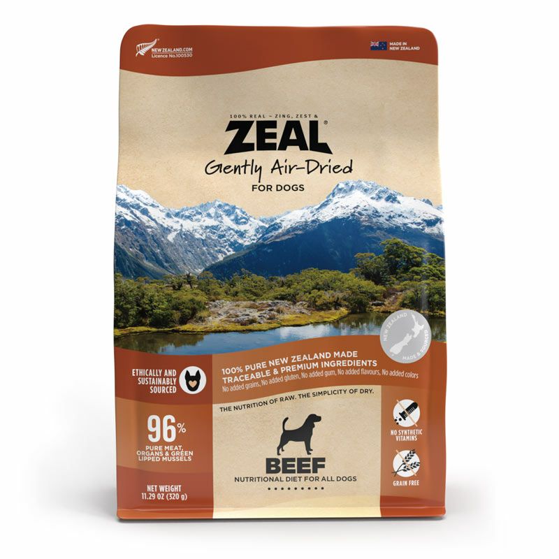 ZEAL　プレミアムエアドライフード　ビーフレシピ　320g